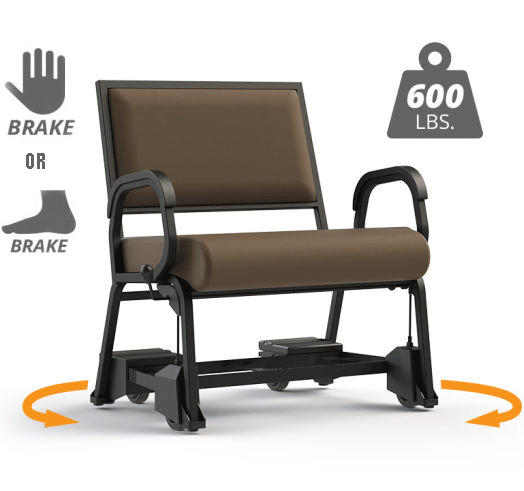 Braking, Rolling Rigid Chair